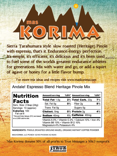 PInole ingredients. What is Pinole? Tarahumara style