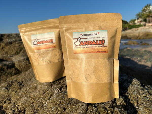 Sierra Tarahumara style Pinole with Chia and Espresso Blends. Raramuri lands ancient Fuel