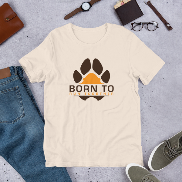 Pure Cotton T Shirts - Born To Run Together Badge tee - Mas Korima
